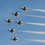 USAF Air Demonstration Squadron , “Thunderbirds” （Photo：Yoshitomo Aoki）