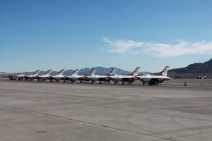 USAF Air Demonstration Squadron , “Thunderbirds” （Photo：Yoshitomo Aoki）